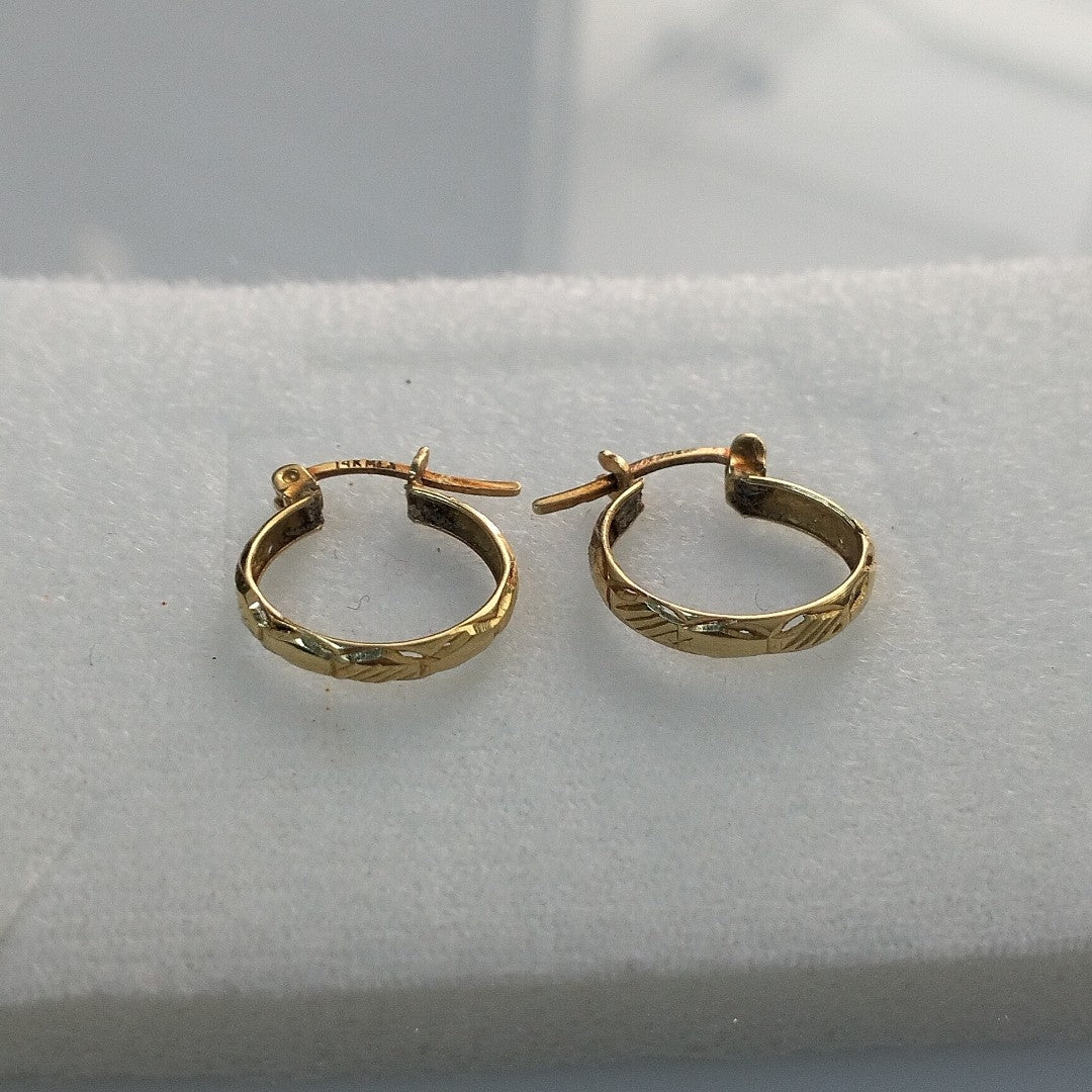 ARRACADAS PAR ORO 14 K 1 GRMS (SEMINUEVO)