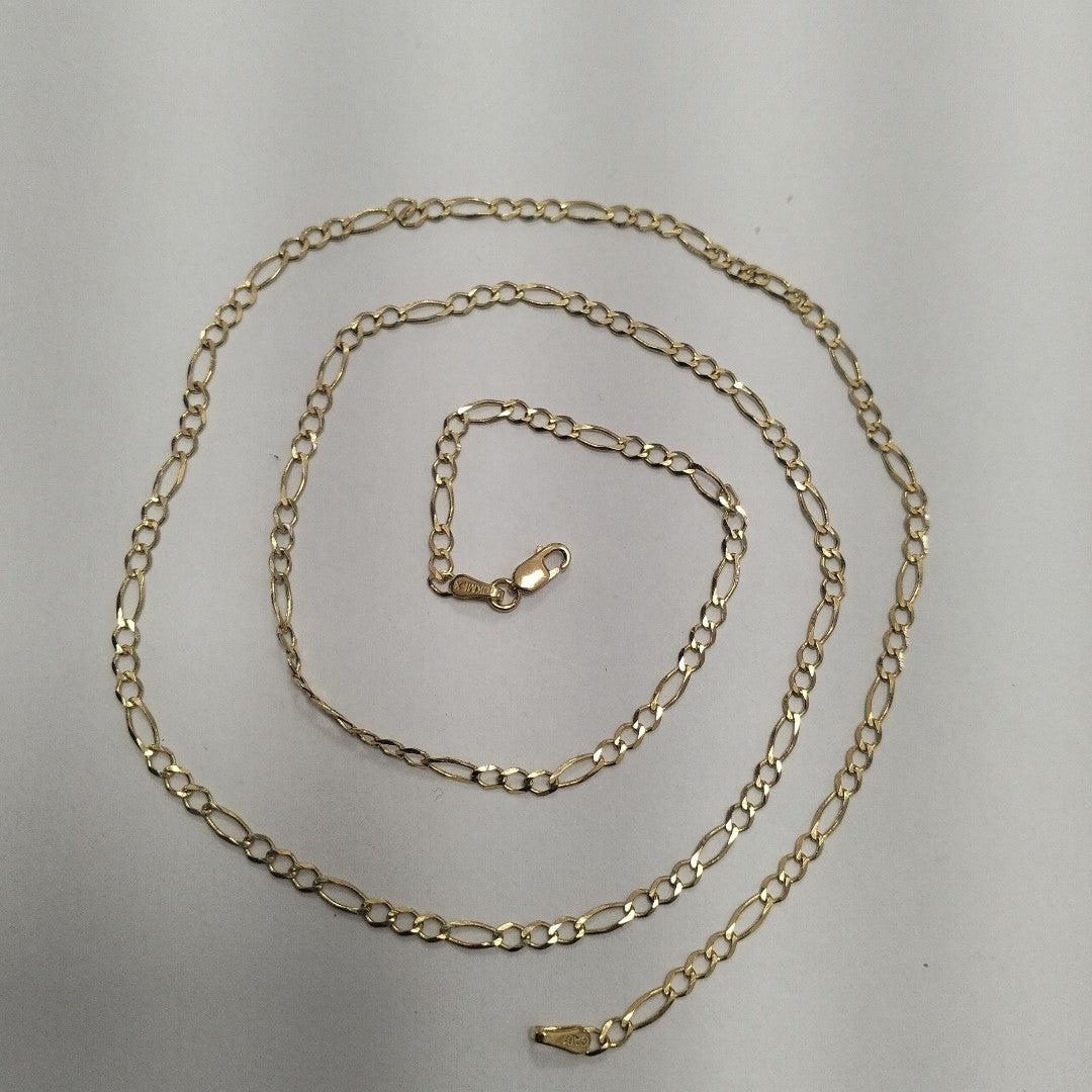 CADENAS TEJIDO 3X1 ORO 10K 60 CM 4.5 GR (NUEVO)