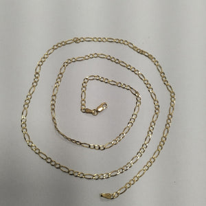 CADENAS TEJIDO 3X1 ORO 10K 60 CM 4.5 GR (NUEVO)