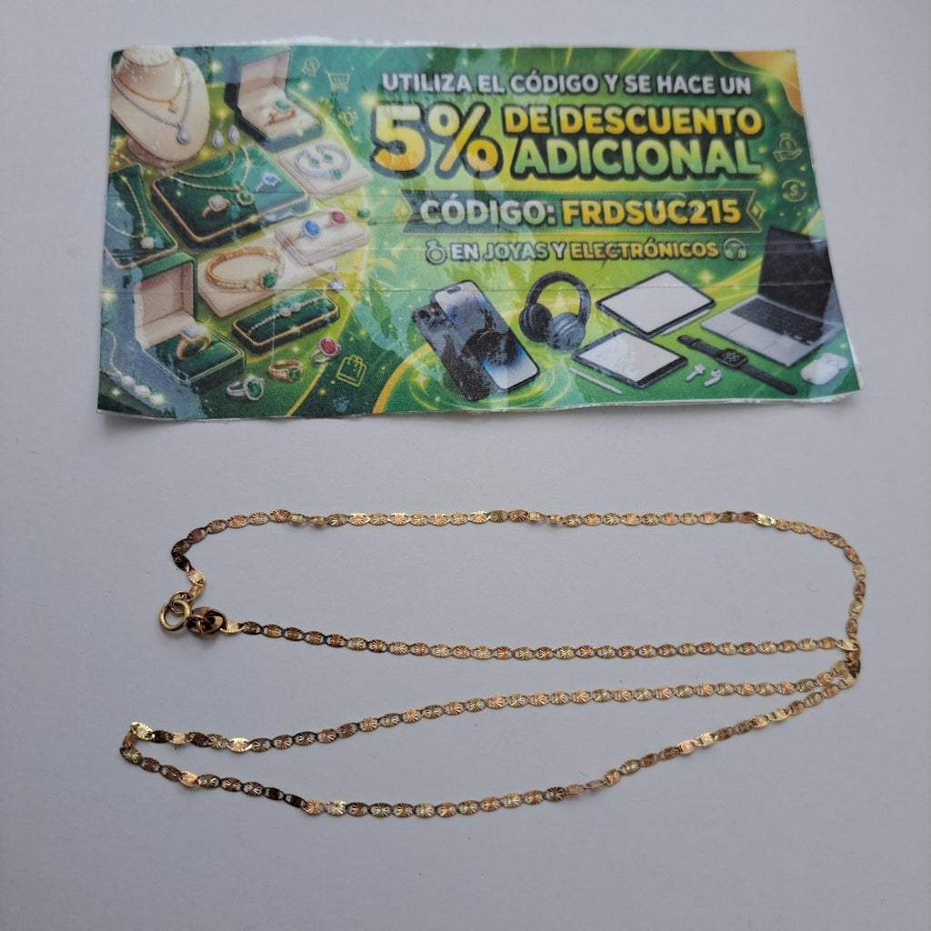 CADENA ORO 10 K 1.5 GRMS (SEMINUEVO)