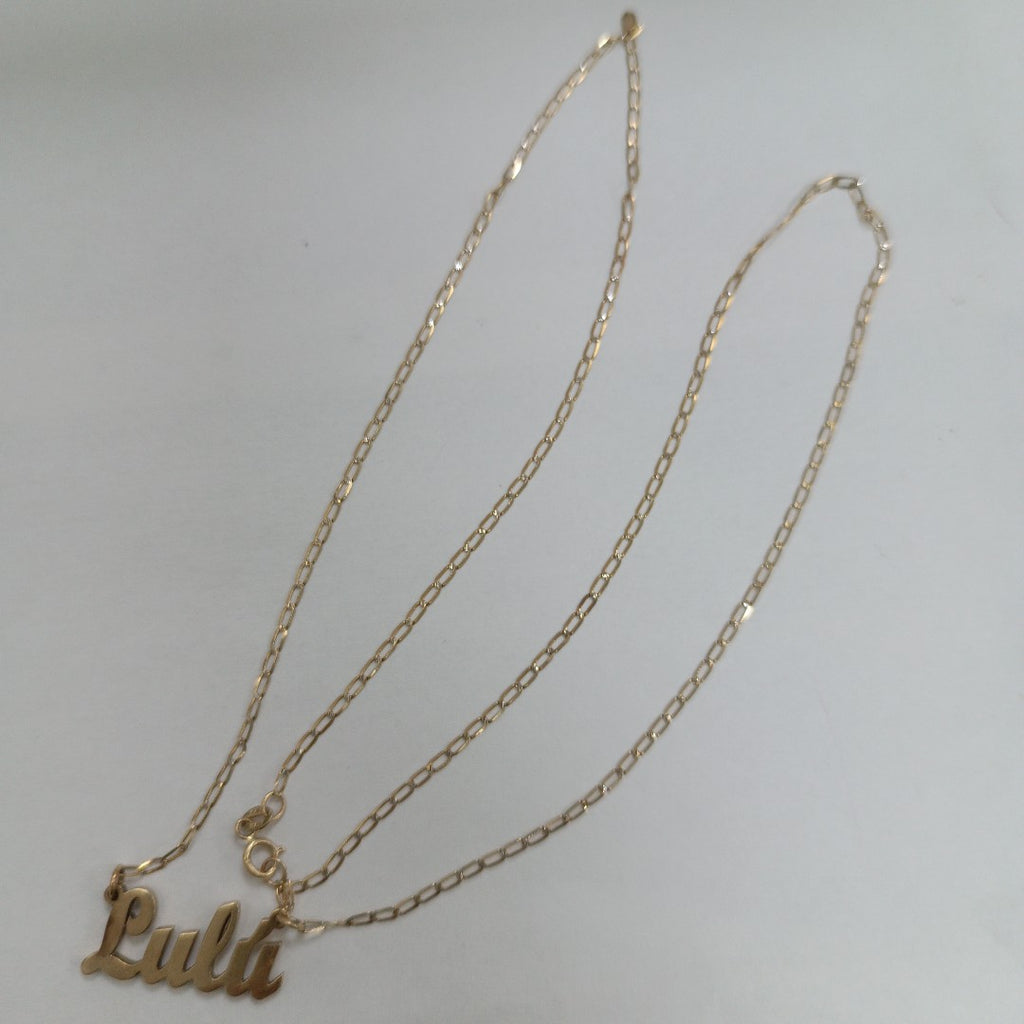 CADENA, DIJE ORO 14 K 3.7 GRMS (SEMINUEVO)