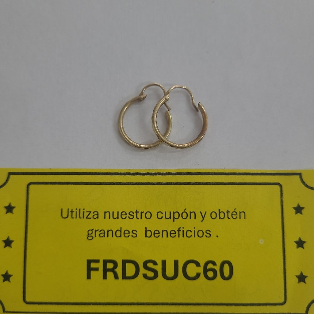 ARRACADAS PAR ORO 10 K 1.1 GRMS (SEMINUEVO)