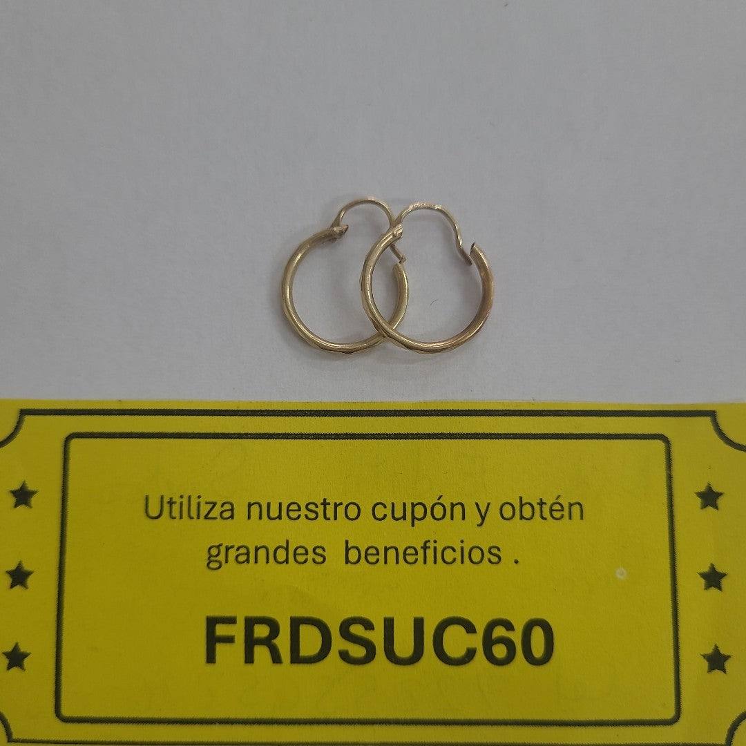 ARRACADAS PAR ORO 10 K 1.1 GRMS (SEMINUEVO)