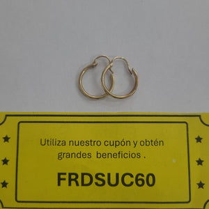 ARRACADAS PAR ORO 10 K 1.1 GRMS (SEMINUEVO)