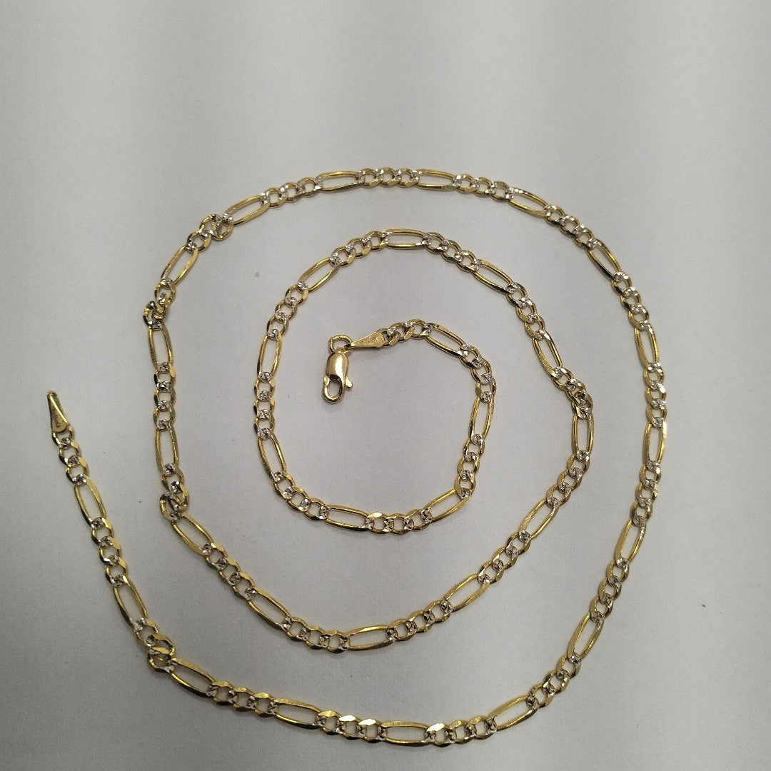 CADENAS 3X1 DIAMANTADA ORO 14K 55 CM 8.5 GR (NUEVO)