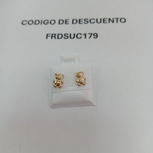 BROQUELES BROQUEL FIG OSO 14K 0.2592 GR (NUEVO)