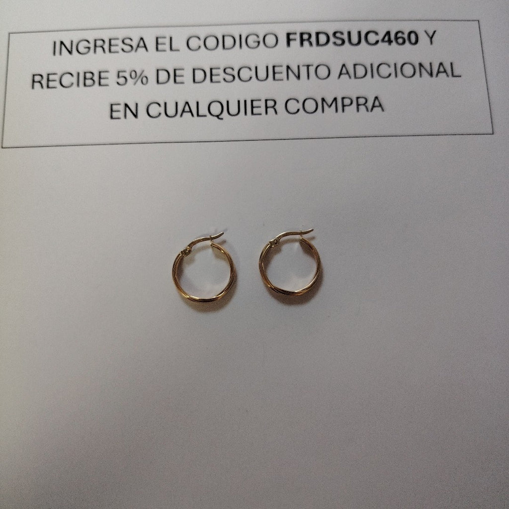 ARRACADAS ORO 10K 1.8 (NUEVO)