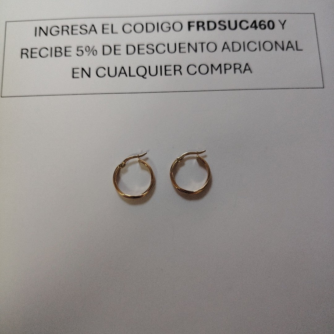 ARRACADAS ORO 10K 1.8 (NUEVO)