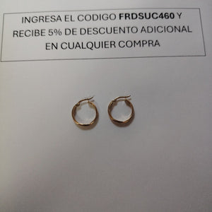 ARRACADAS ORO 10K 1.8 (NUEVO)