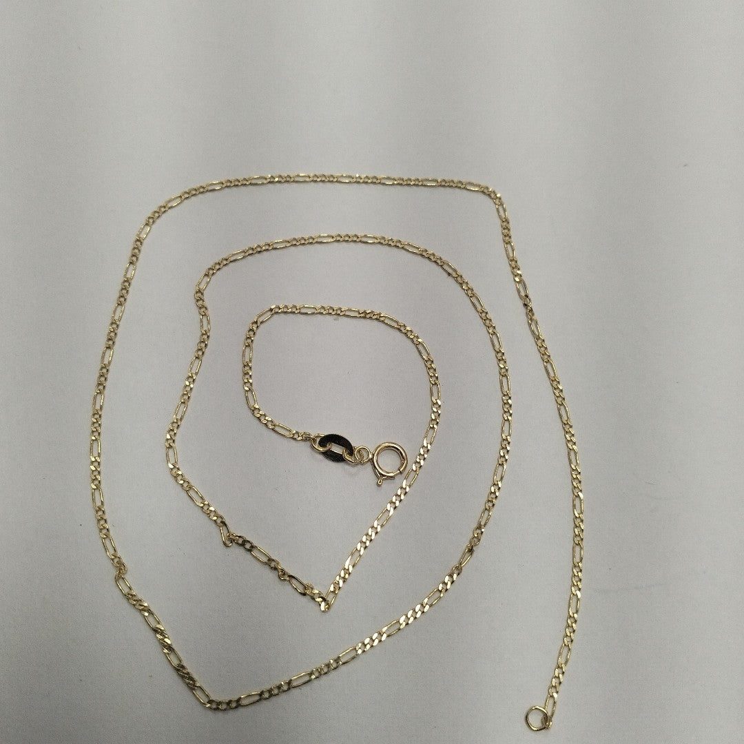 CADENAS TEJIDO 3X1 ORO 14K 55 CM 2.4 GR (NUEVO)