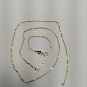 CADENAS TEJIDO 3X1 ORO 14K 55 CM 2.4 GR (NUEVO)
