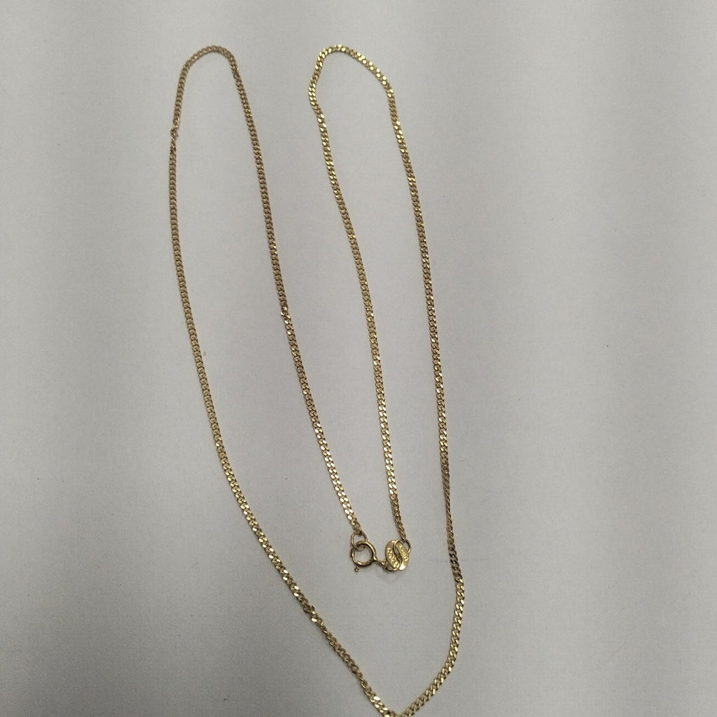 CADENAS TEJIDO BARBADA ORO 10K 55 CM 2.7 GR (NUEVO)