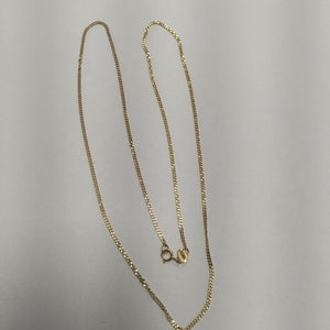 CADENAS TEJIDO BARBADA ORO 10K 55 CM 2.7 GR (NUEVO)