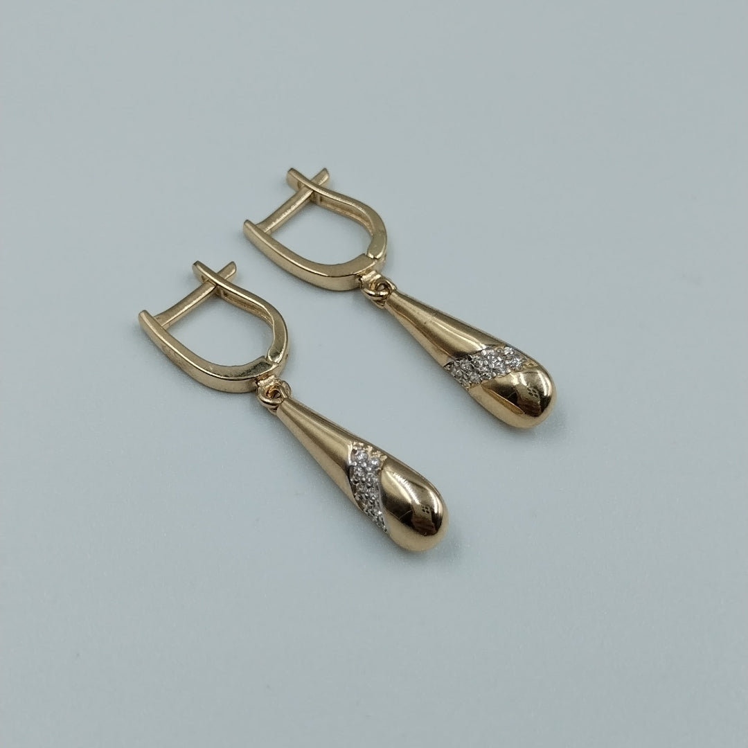 BROQUELES ORO 14K 2.6 (NUEVO)