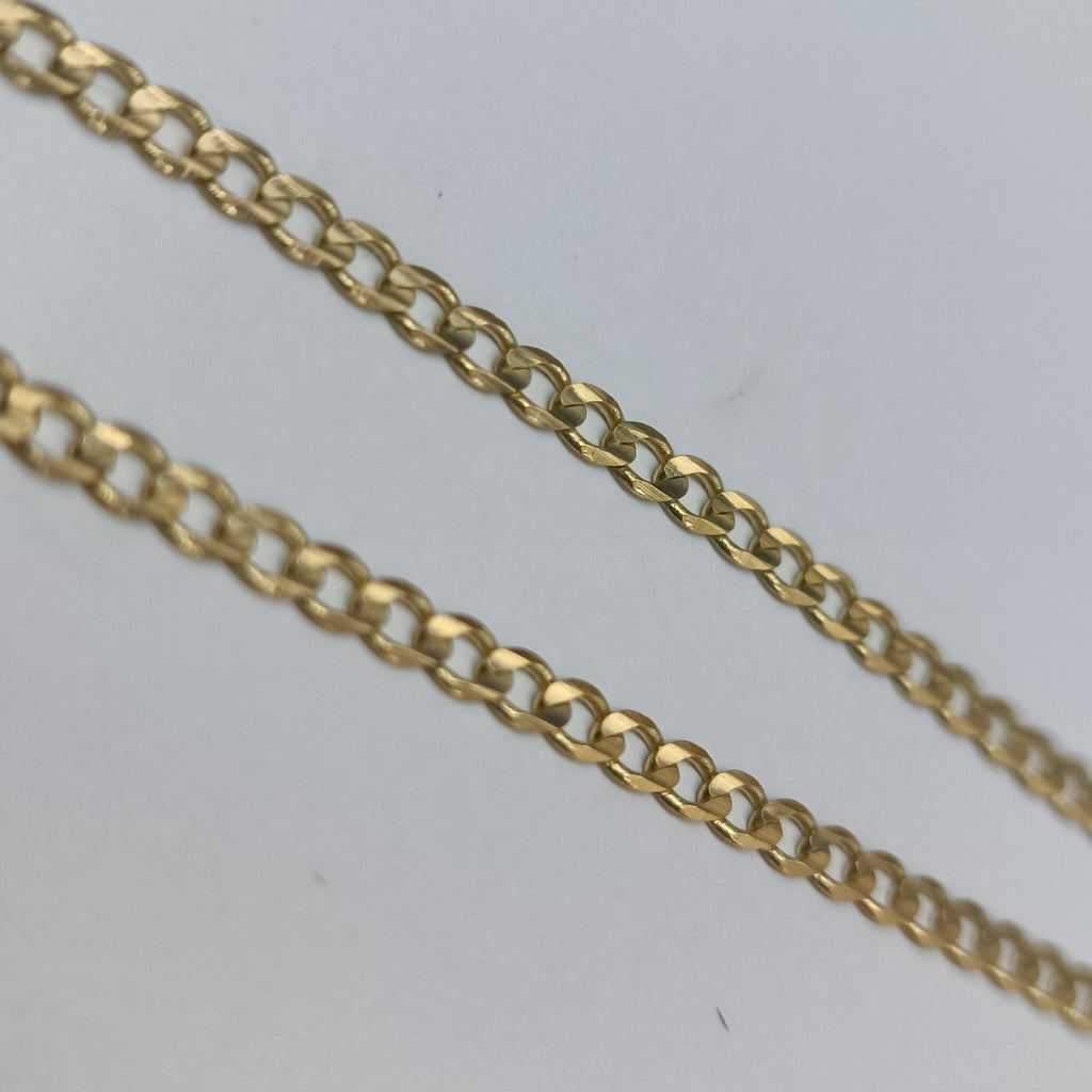CADENA TEJIDO BARBADA 14K 55 CM 8.3 GR (NUEVO)