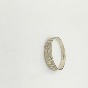 ANILLOS ARGOLLA DE LA SUERTE 10K TALLA 8 1.2 GR (NUEVO)