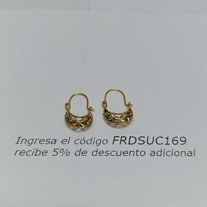 ARRACADAS PAR ORO 10 K 0.9 GRMS (SEMINUEVO)