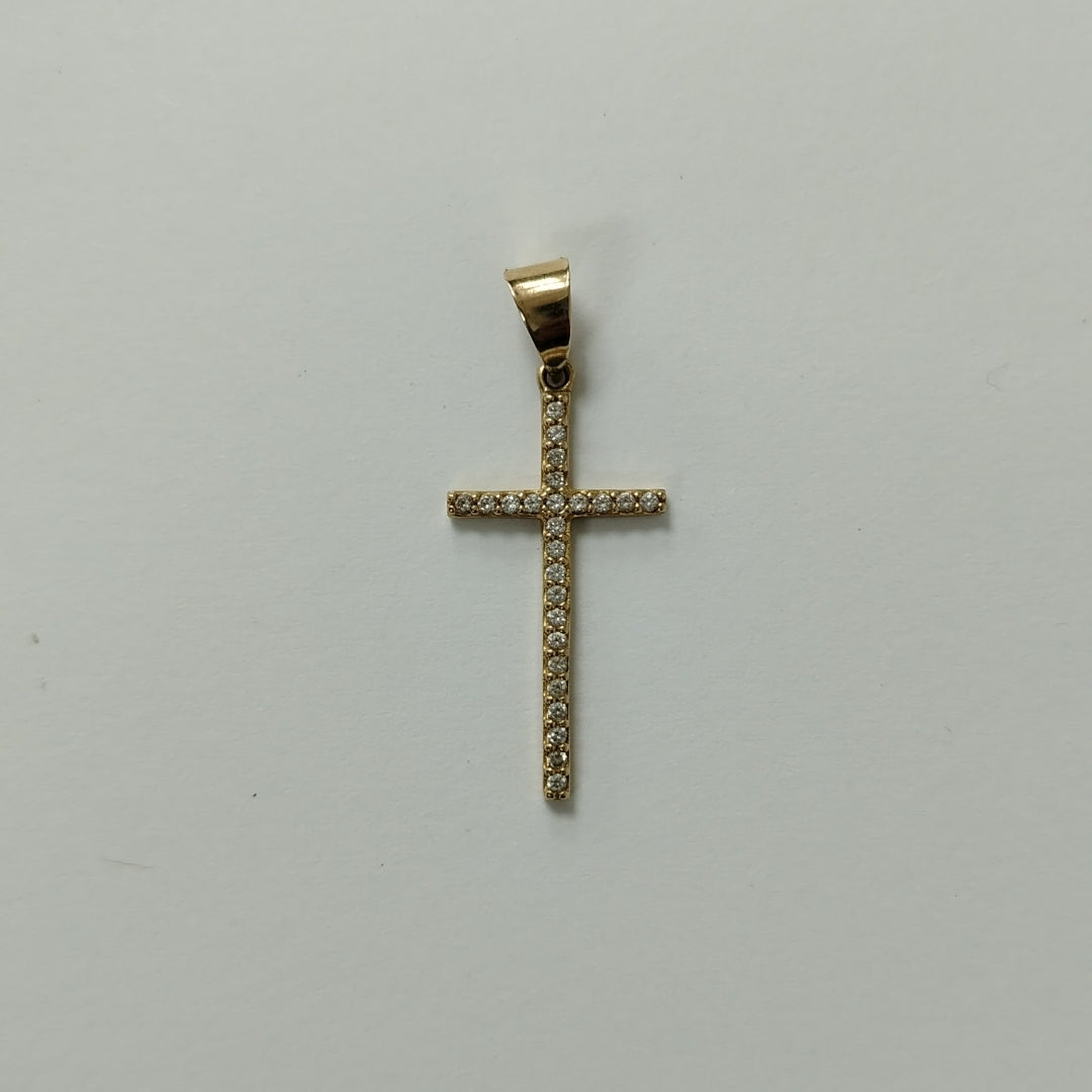 CRUZ, DIJE ORO 14 K 1 GRMS (SEMINUEVO)