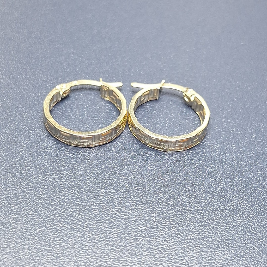 ARETES ARRACADAS FIG GRECAS 14K 1.7 GR (NUEVO)