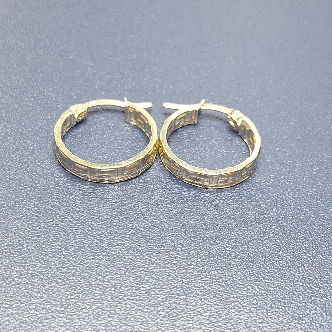 ARETES ARRACADAS FIG GRECAS 14K 1.7 GR (NUEVO)