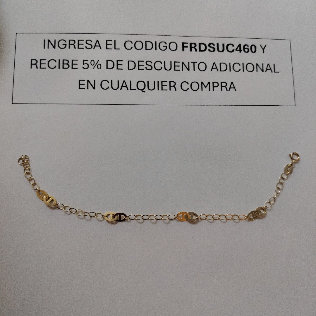 PULSERA ESPECIAL 14K 18 CM 1.5 GR (NUEVO)
