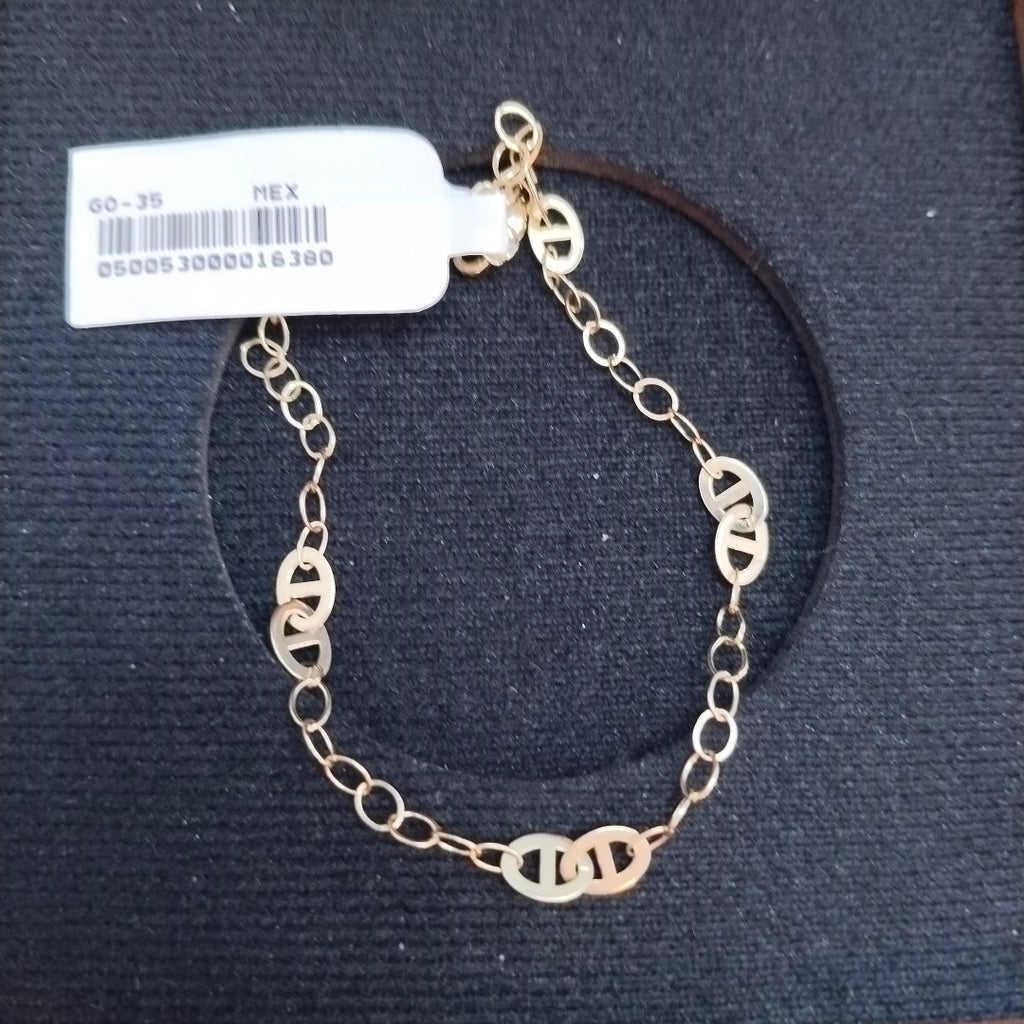 PULSERA ESPECIAL 14K 21 CM 1.8 GR (NUEVO)