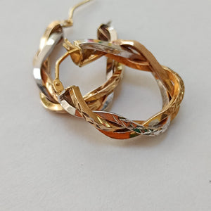 ARRACADAS PAR ORO,ORO BLANCO 10 K 2,90 GRMS (SEMINUEVO)