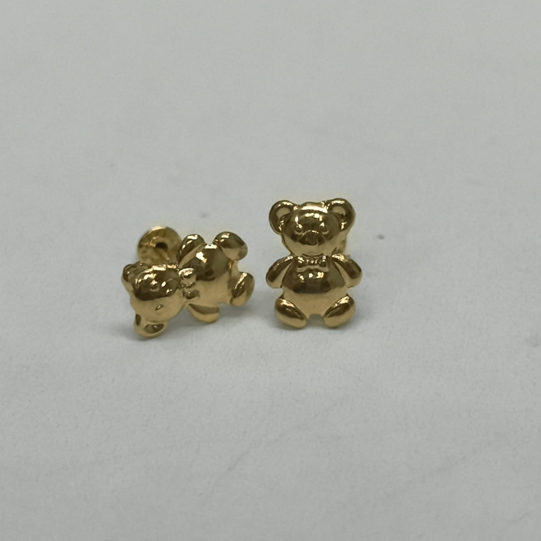 BROQUELES BROQUEL FIG OSO 14K 0.2592 GR (NUEVO)