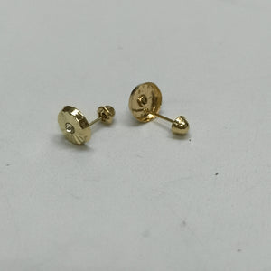BROQUELES BROQUEL FIG BOTON C CIRCONIA 14K 0.2916 GR (NUEVO)
