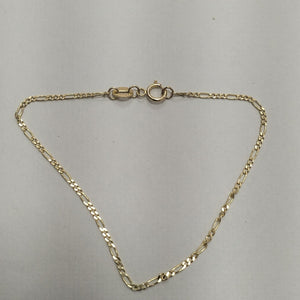 PULSERAS TEJIDO 3X1 ORO 14K 16 CM 0.9 GR (NUEVO)