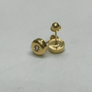 BROQUELES BROQUEL C CIRCONIA 14K 0.27 GR (NUEVO)