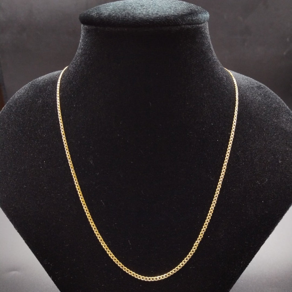 CADENAS BARBADA DIAMANTADA ORO 14K 60 CM 6.2 GR (NUEVO)
