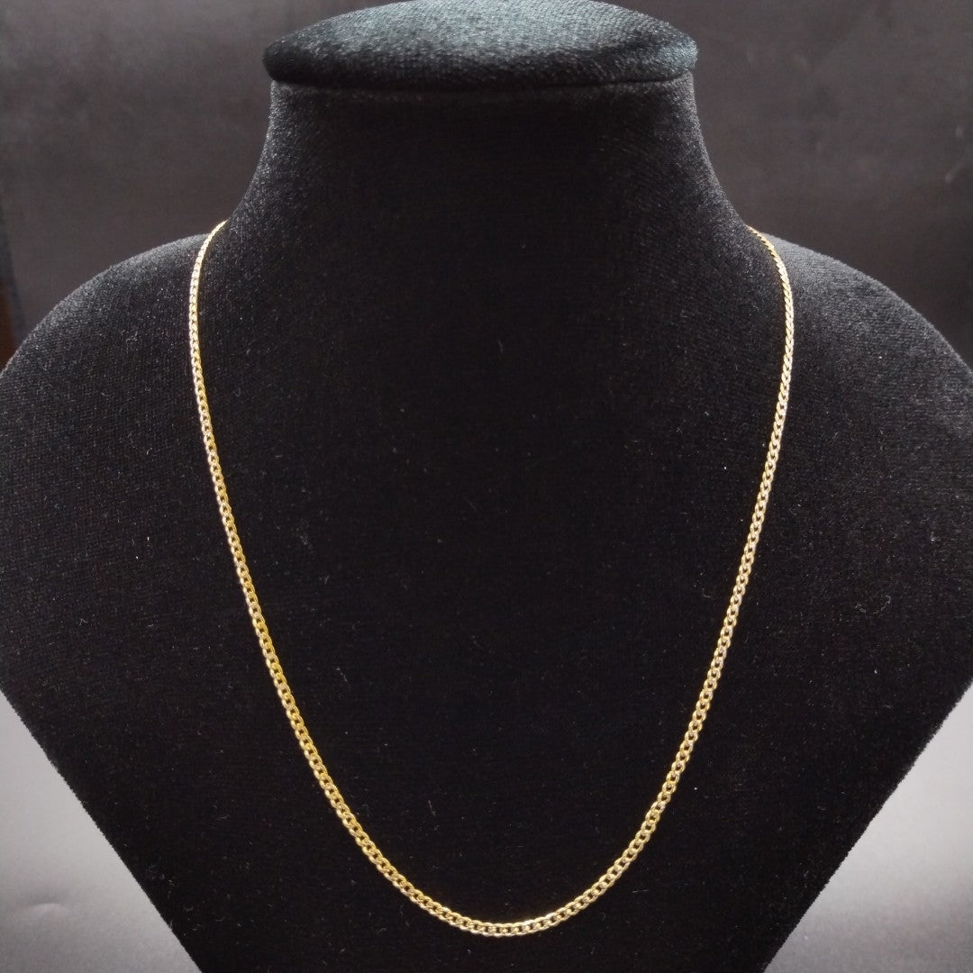 CADENAS BARBADA DIAMANTADA ORO 14K 60 CM 6.2 GR (NUEVO)