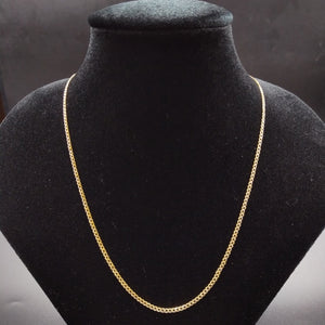 CADENAS BARBADA DIAMANTADA ORO 14K 60 CM 6.2 GR (NUEVO)