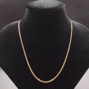 CADENAS BARBADA DIAMANTADA ORO 14K 55 CM 5.7 GR (NUEVO)