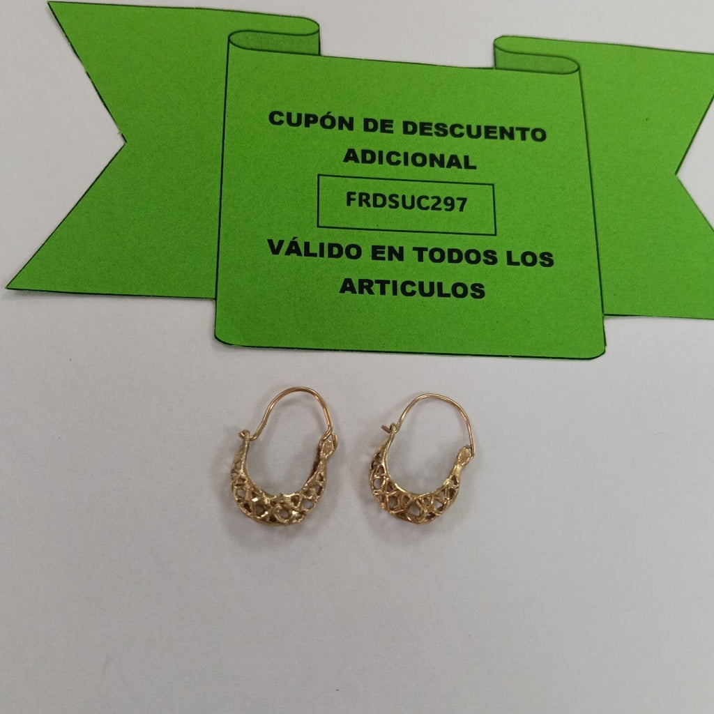 ARRACADAS PAR ORO 10 K 1,50 GRMS (SEMINUEVO)