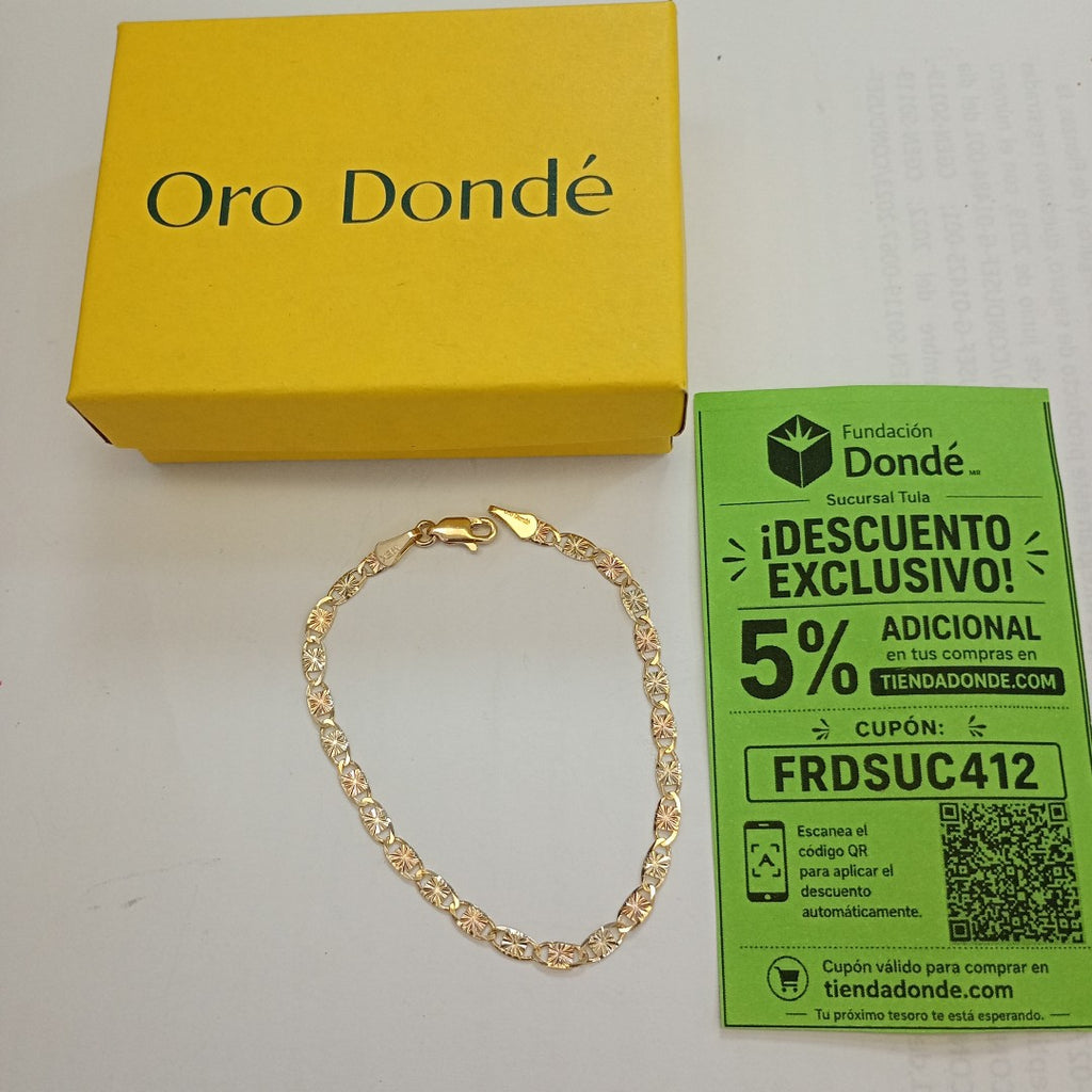 PULSERA GUCHI 14K 18 CM 2.8 GR (NUEVO)