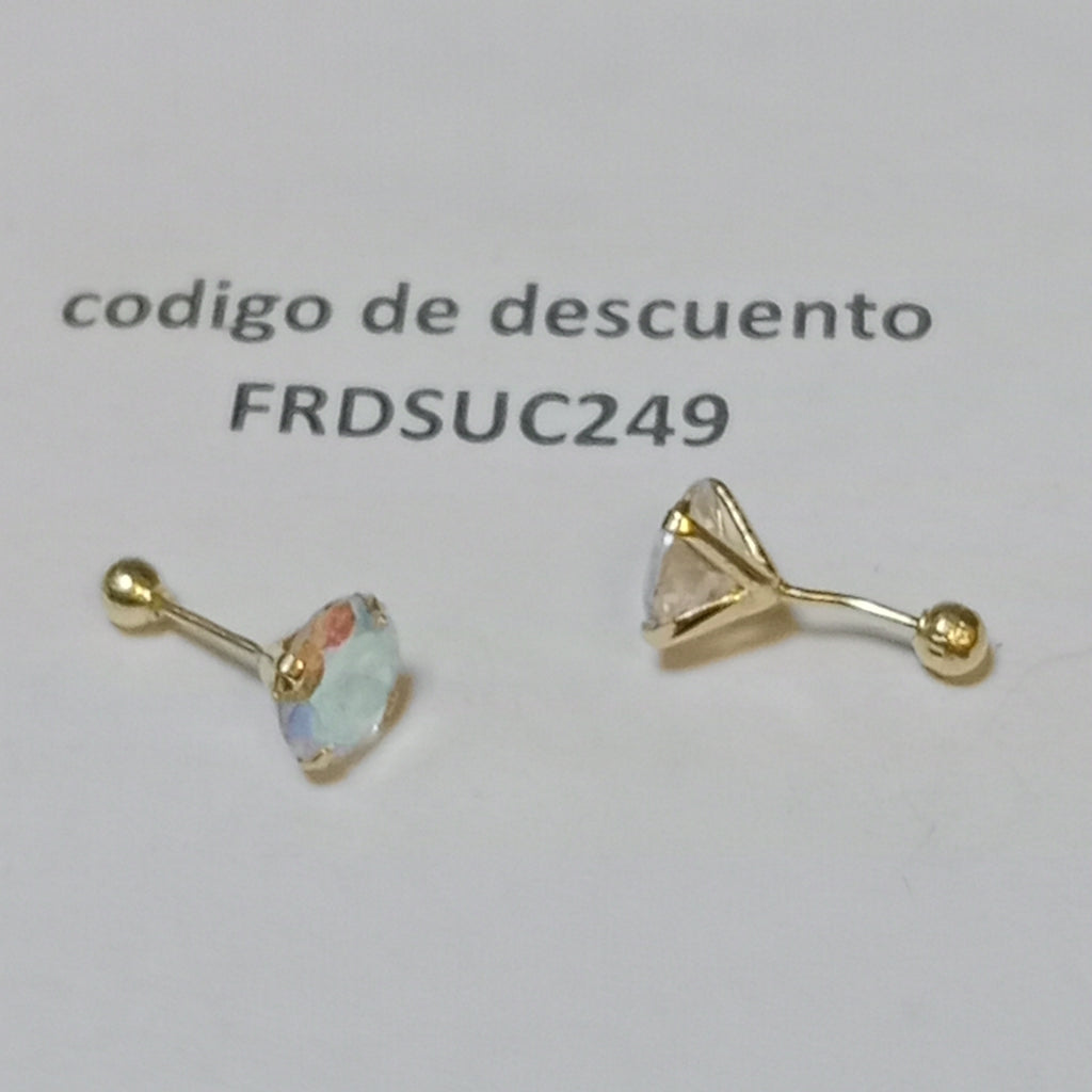 BROQUELES PAR ORO 10 K 0,60 GRMS (SEMINUEVO)