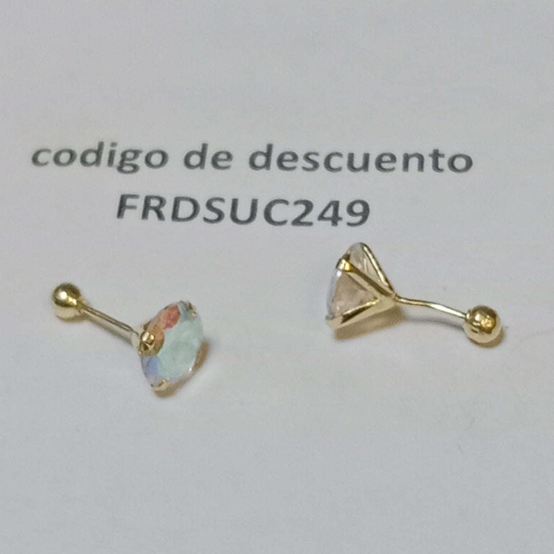BROQUELES PAR ORO 10 K 0,60 GRMS (SEMINUEVO)