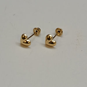 BROQUELES BROQUEL FIG CORAZON LISO 14K 0.1987 GR (NUEVO)