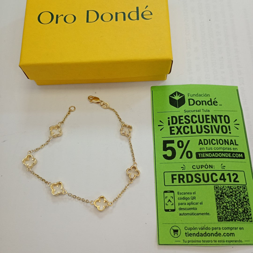 PULSERA ESPECIAL 14K 18 CM 4.3 GR (NUEVO)