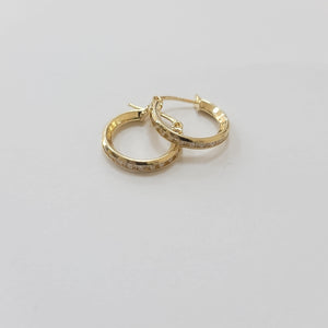 ARETES ARRACADAS CON CIRCONIAS 10K 1.4 GR (NUEVO)