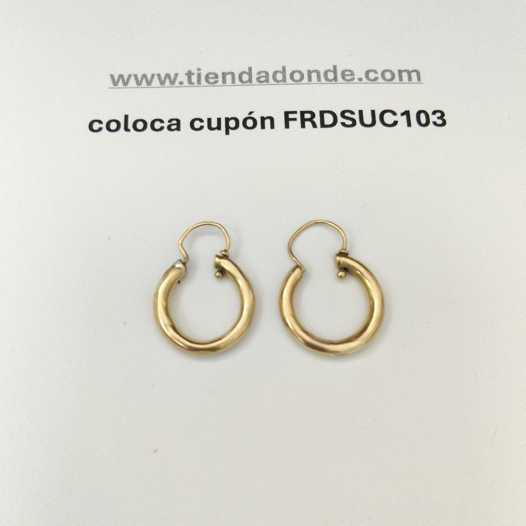 ARRACADAS PAR ORO 18 K 2 GRMS (SEMINUEVO)
