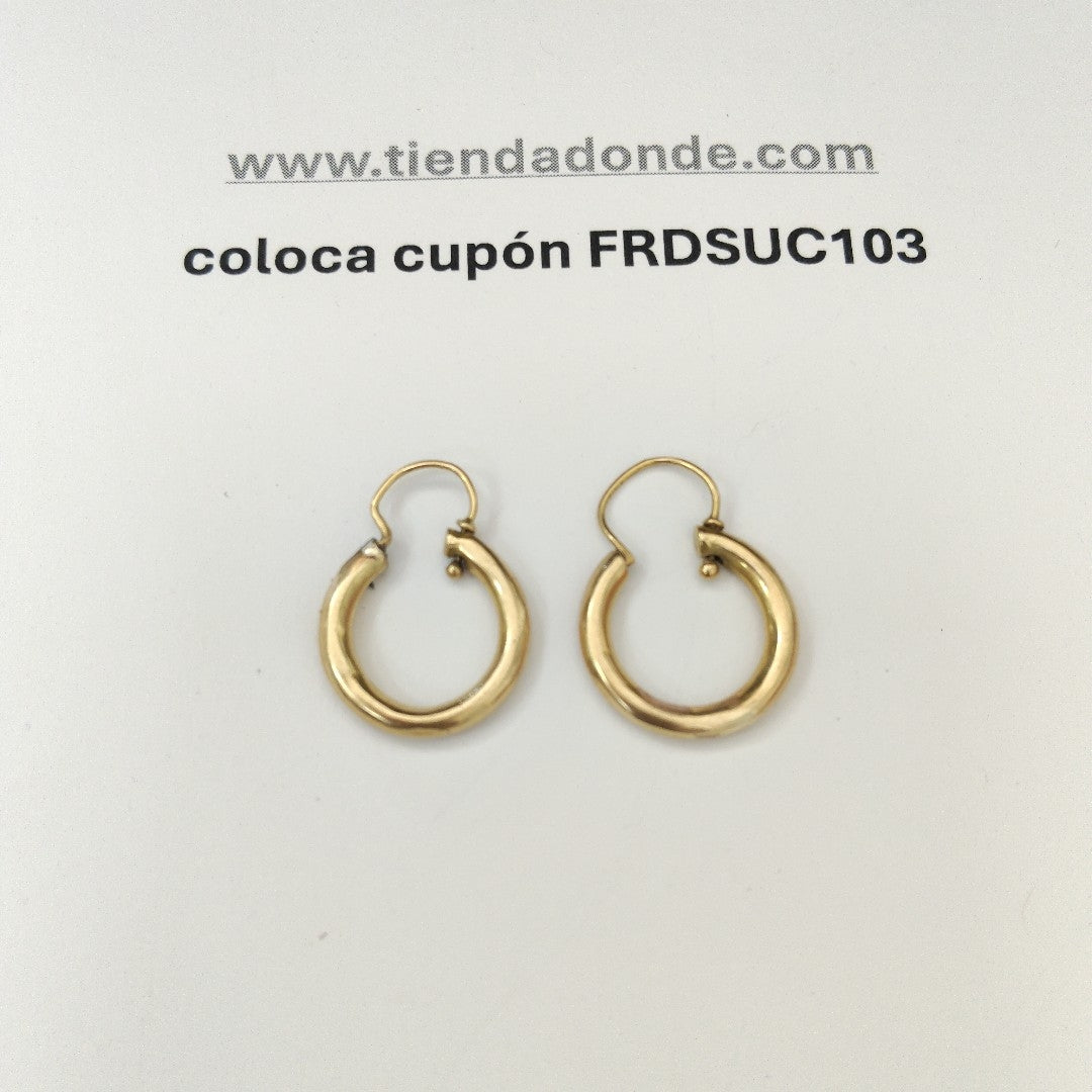 ARRACADAS PAR ORO 18 K 2 GRMS (SEMINUEVO)