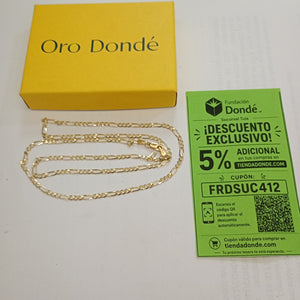 CADENA 3X1 14K 55 CM 4.9 GR (NUEVO)