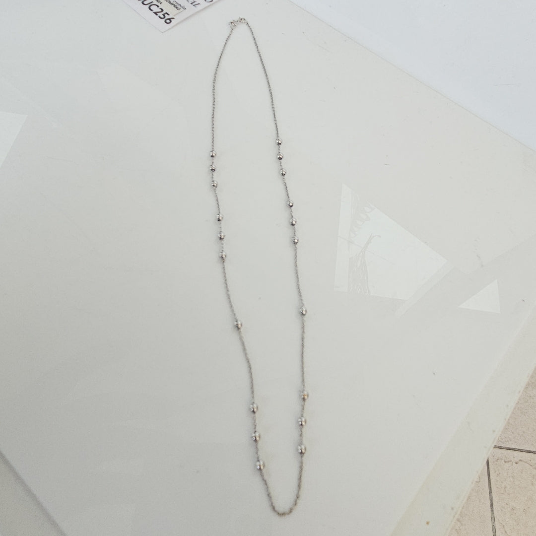 COLLAR ORO BLANCO 18 K 2.7 GRMS (SEMINUEVO)