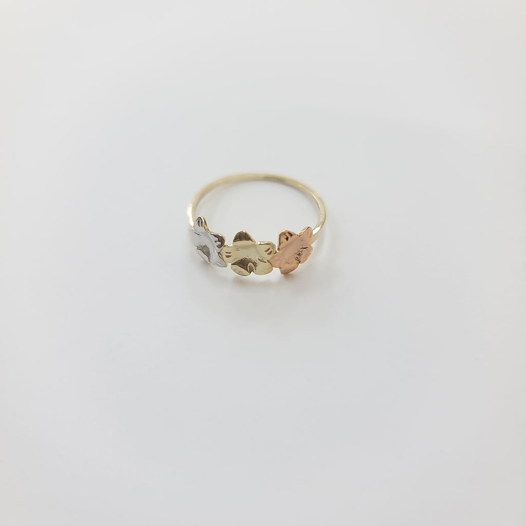 ANILLOS ANILLITO FIG FLORES 10K TALLA 9 1.3 GR (NUEVO)
