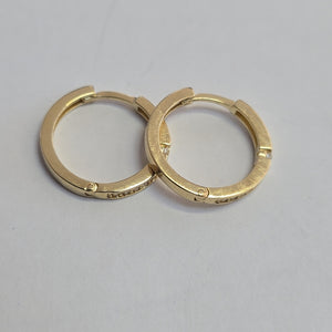 ARETES ARRACADAS C CIRCONIAS 14K 2.3 GR (NUEVO)