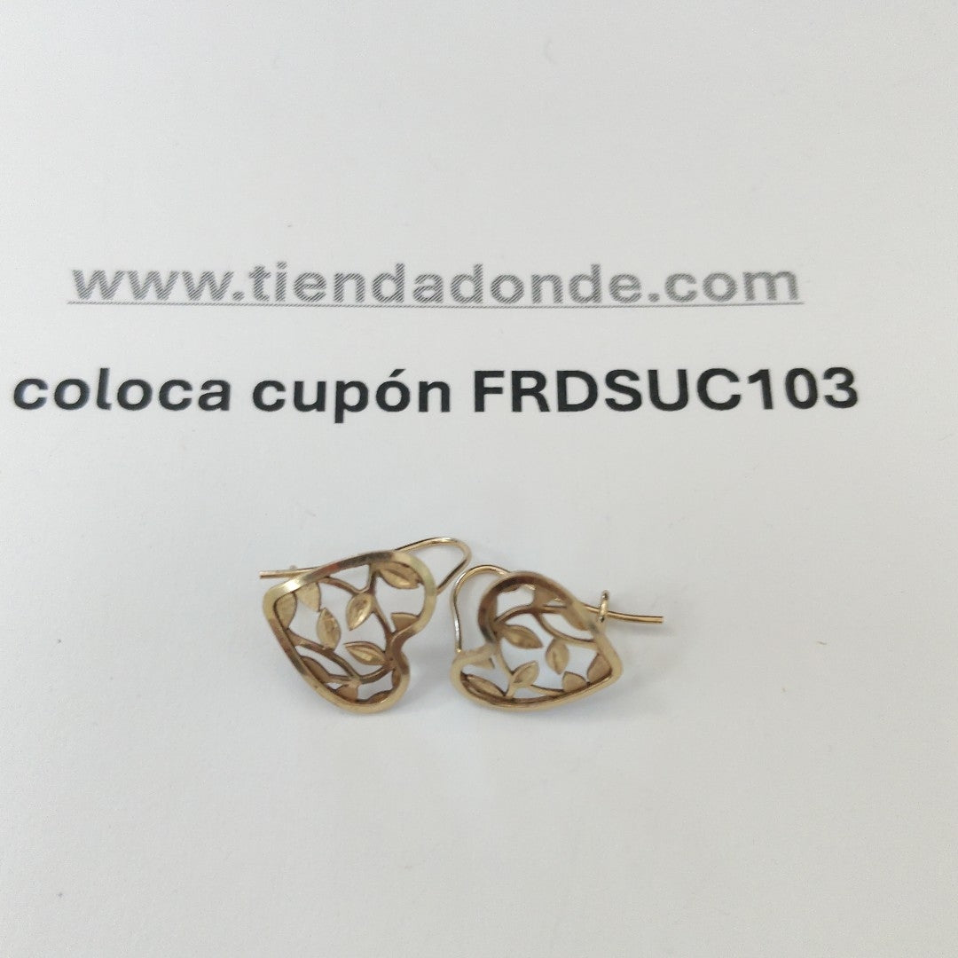ARETES PAR ORO 14 K 1.1 GRMS (SEMINUEVO)