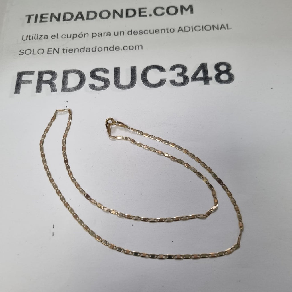 CADENA ORO COMBINADO 10 K 2,60 GRMS (SEMINUEVO)